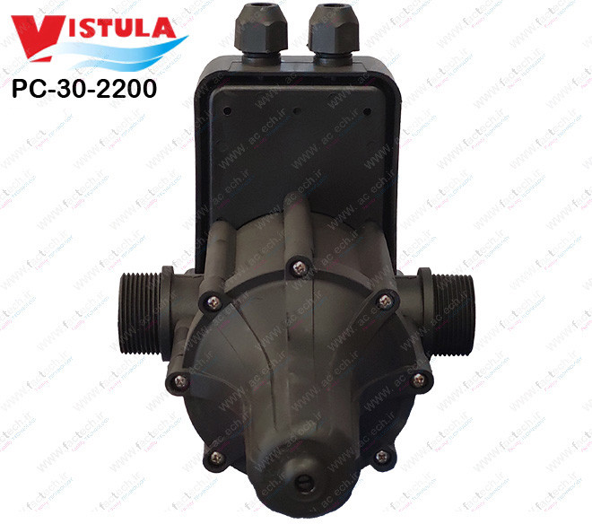 اتومات پمپ ( ست کنترل ) ویستولا با قابلیت هواگیری اتوماتیک پمپ - PC-30-2200 صنعتی تا 6 طبقه 30 آمپر تک فاز با امکان جایگزین کردن با پرژر سوئیچ و بهرهبرداری از 4 تا 10 طبقه