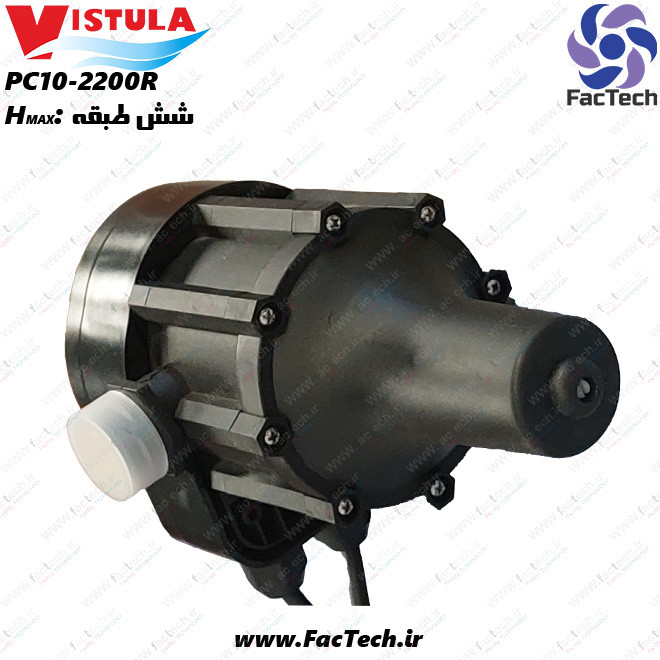 اتومات پمپ ( ست کنترل ) ویستولا بدون نیاز به صافی - PC10-2200 بدون پریز و دوشاخه، 10 آمپر مناسب تا ساختمان 6 طبقه