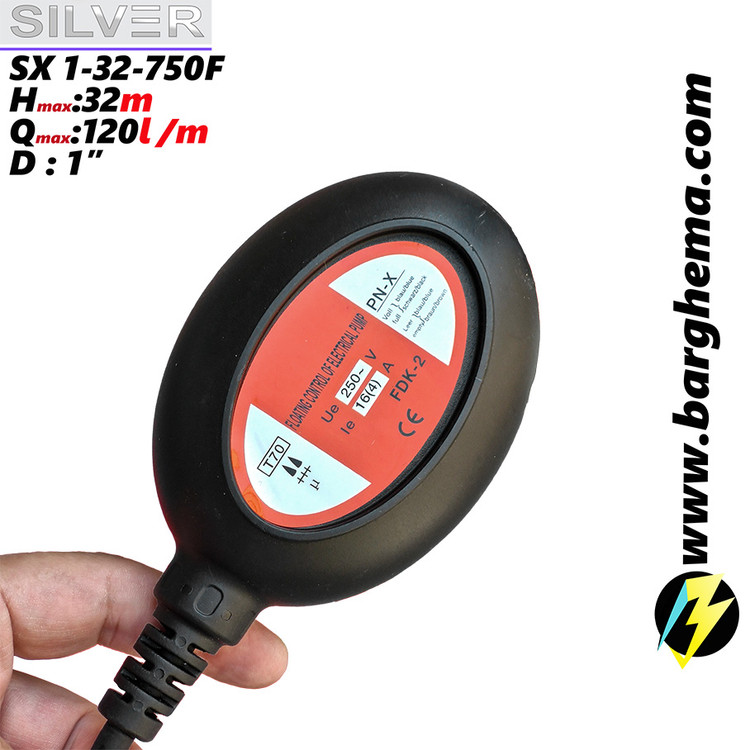 پمپ کفکش سیلور 1 اسب مدل SX 1-32-750F سیم پیچ مس