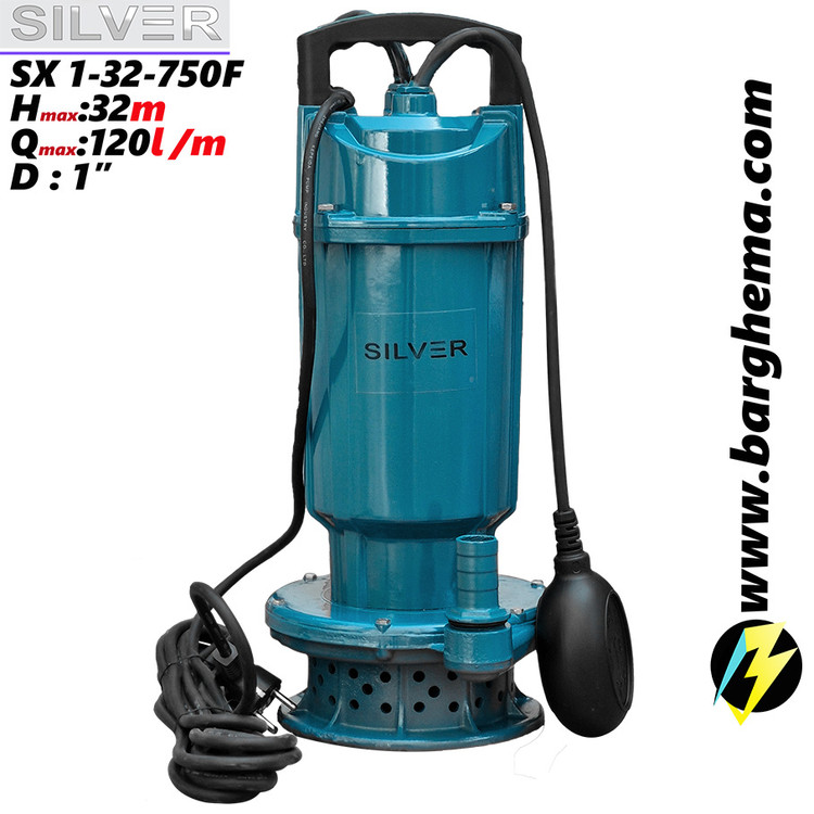 پمپ کفکش سیلور 1 اسب مدل SX 1-32-750F سیم پیچ مس